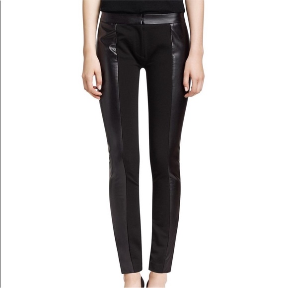 Tory Burch Mabley Faux Leather Pants XS EUC - Picture 1 of 5